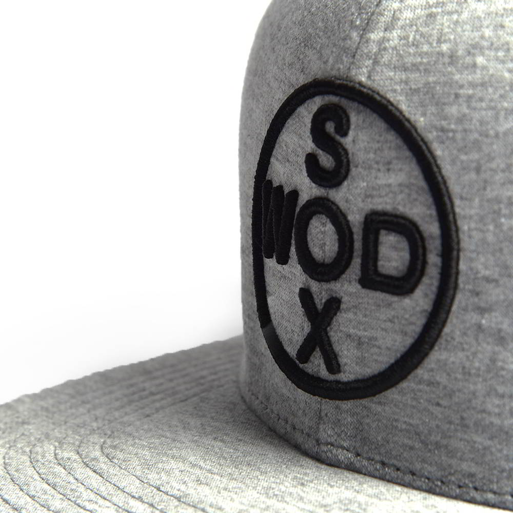 3d embroidery letters logo gray snapback hats