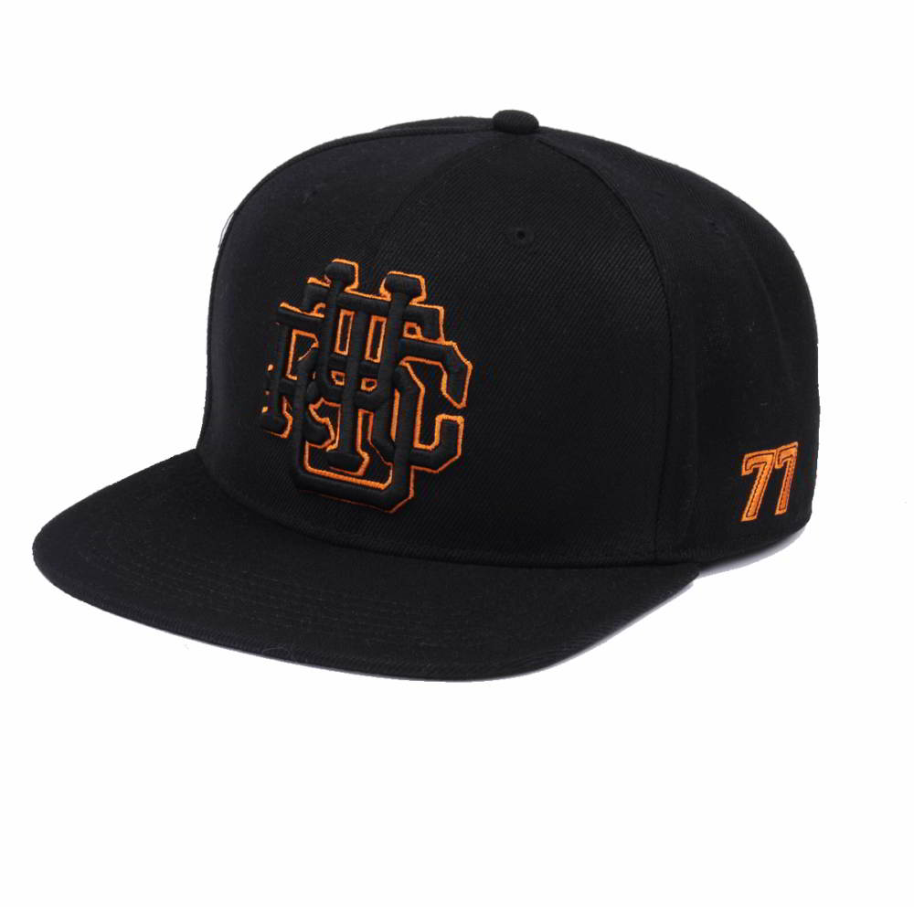 plain 3d embroidery black snapback cpas