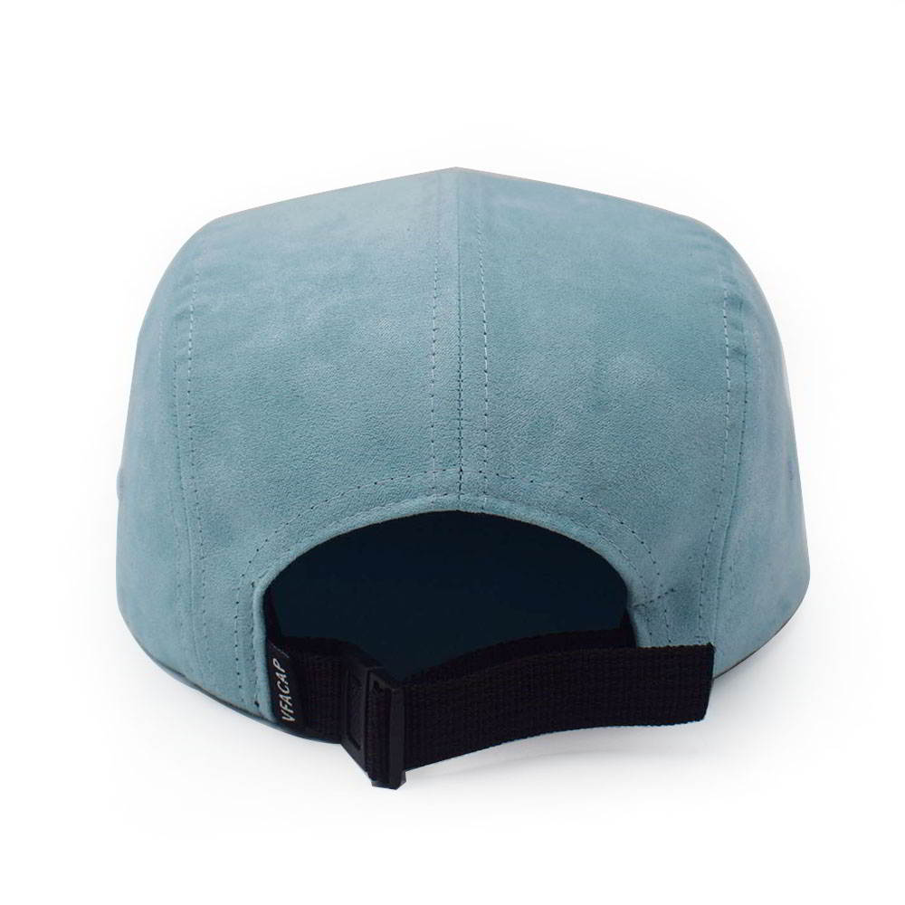 plain cfa logo blue suede 5 panels caps