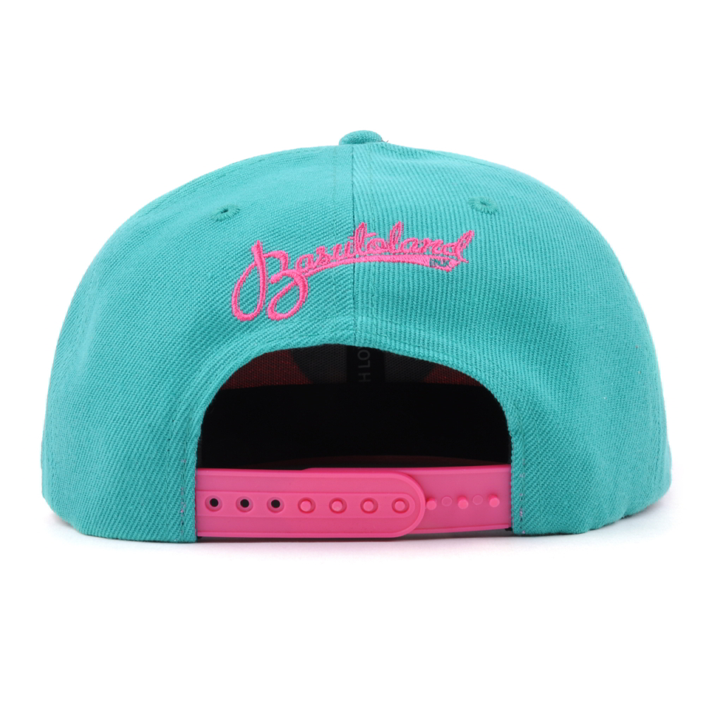 embroidery logo flat brim acrylic snapback caps