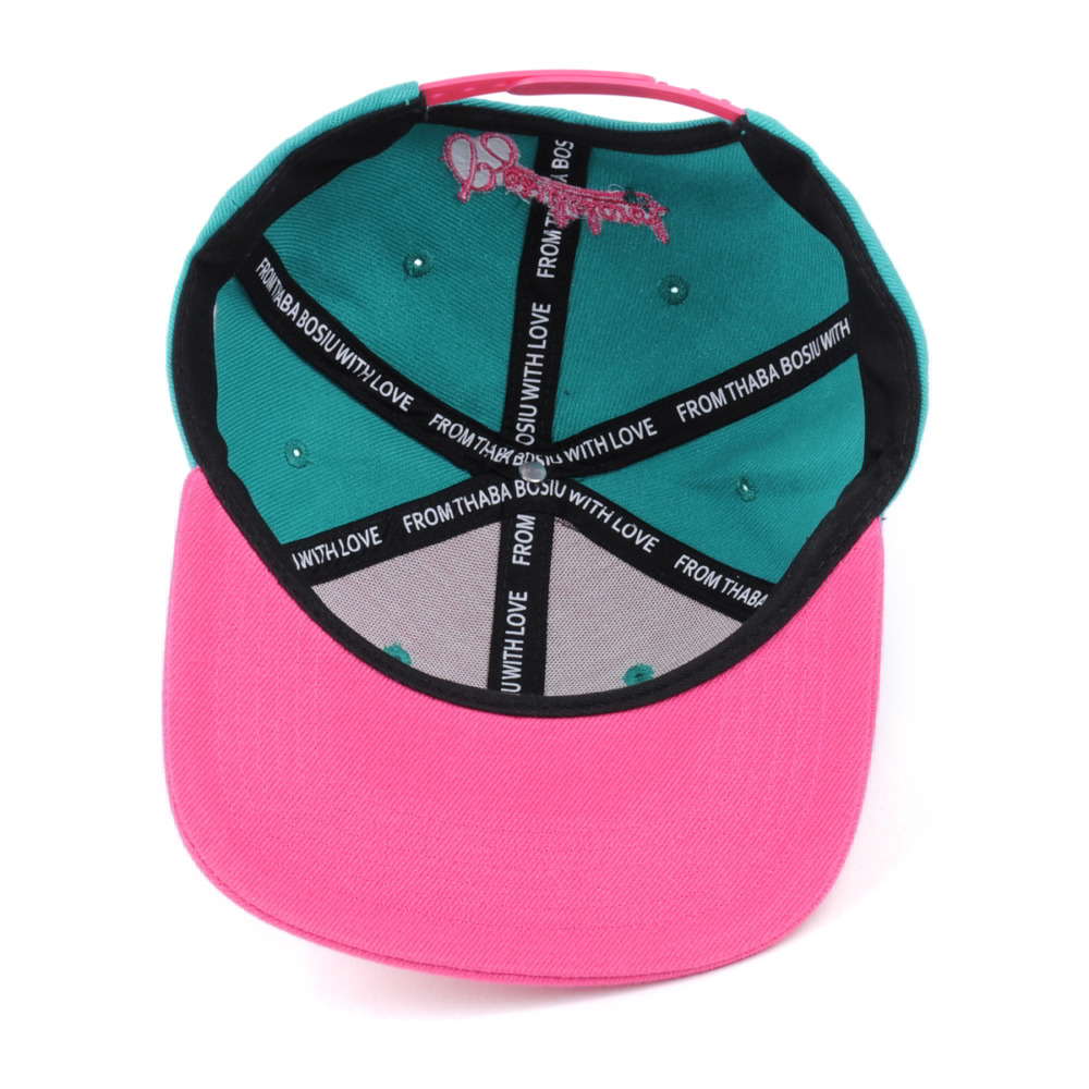 embroidery logo flat brim acrylic snapback caps