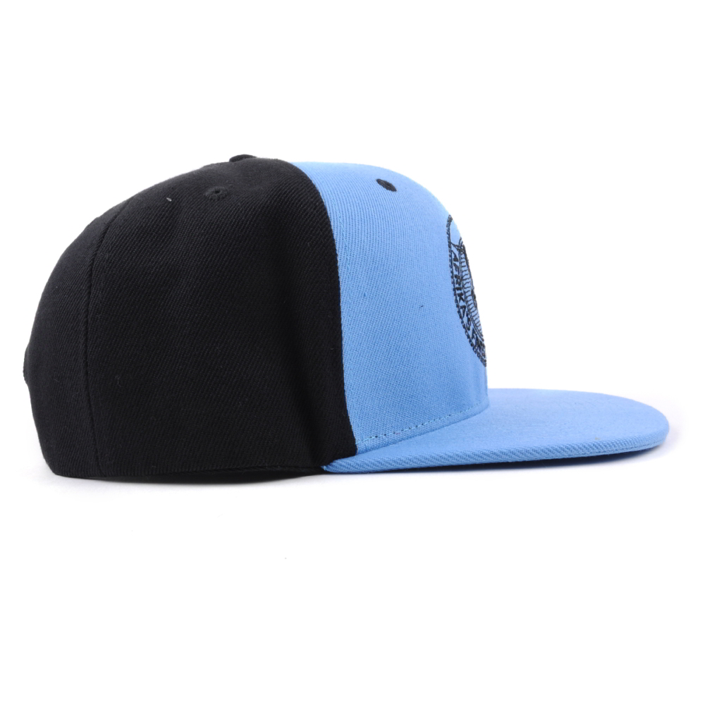 flat brim embroidery two tone snapback caps