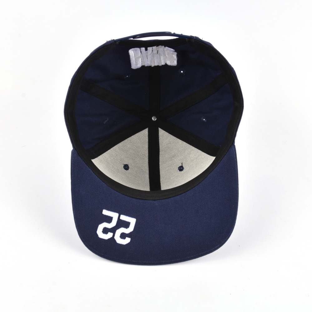 flat embroidery plain acrylic snapback caps