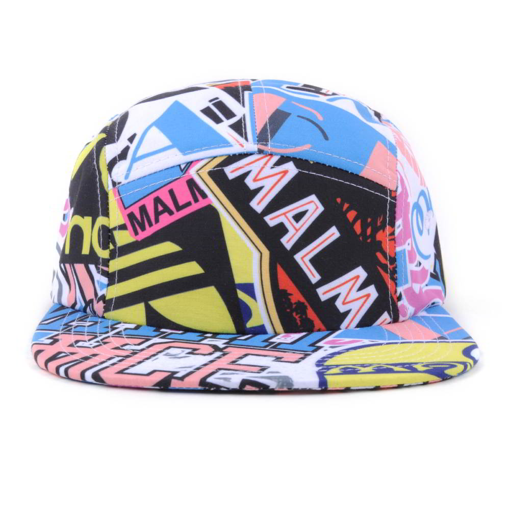 digital printing snapback 5 panels caps