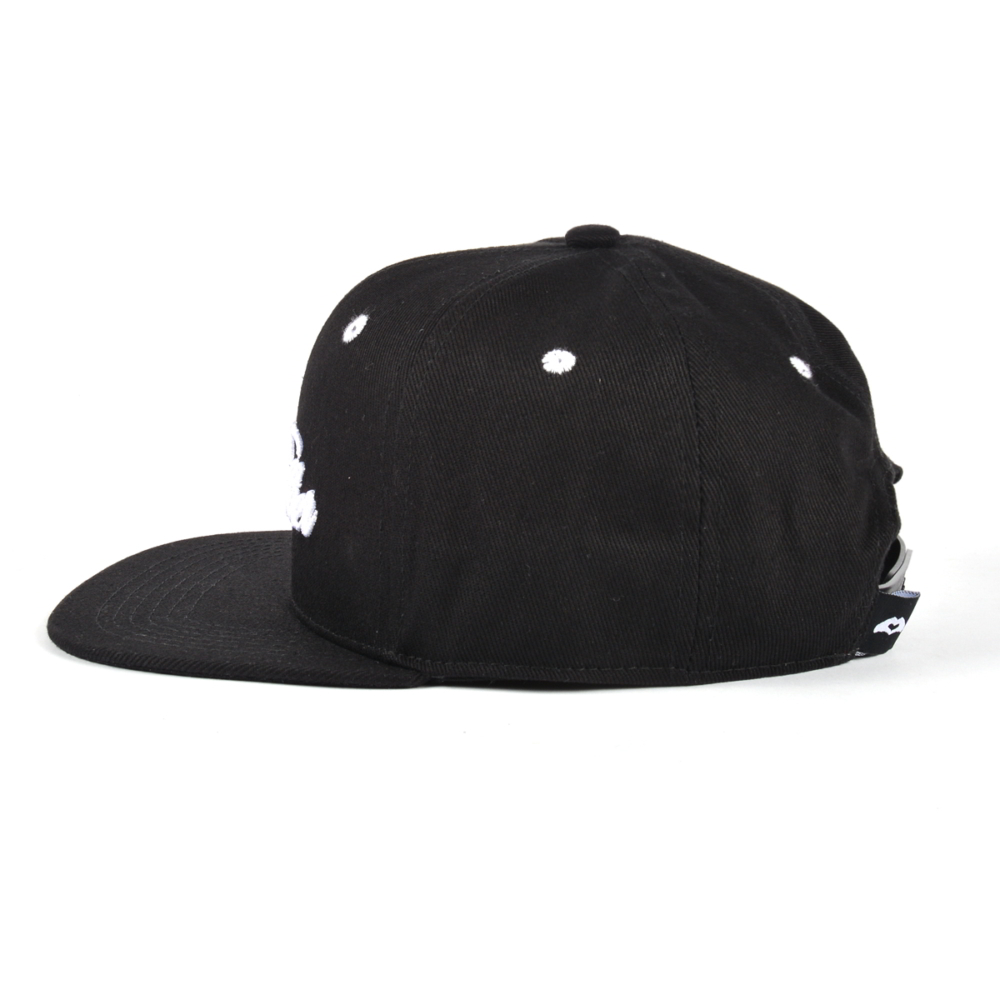 3d embroidery black snapback flat brim caps