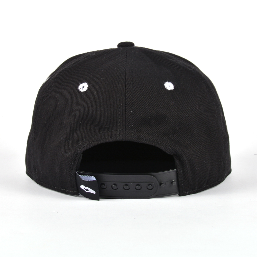 3d embroidery black snapback flat brim caps