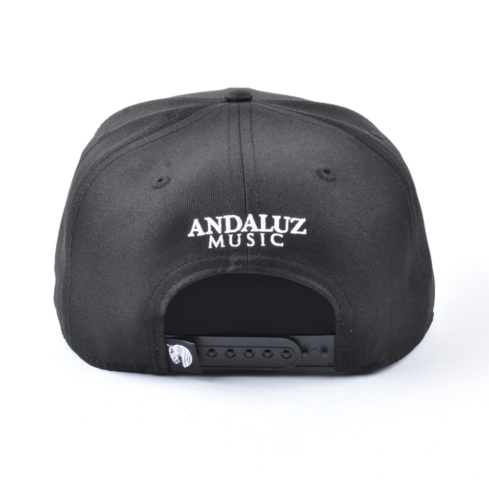 black snapback caps embroidery logo custom