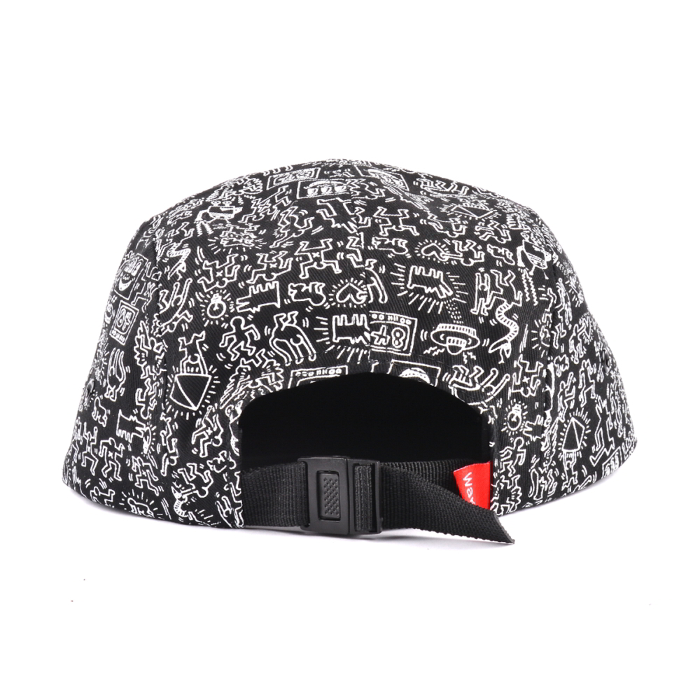 applique logo printing 5 panels hats