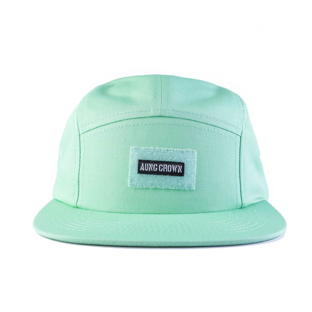 >flat brim snapback cotton aungcrown 5 panels caps