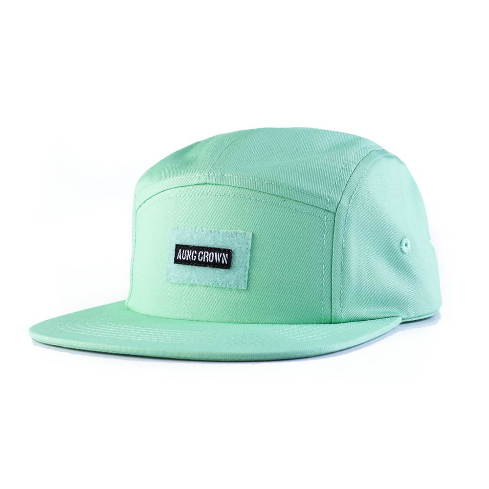 flat brim snapback cotton aungcrown 5 panels caps