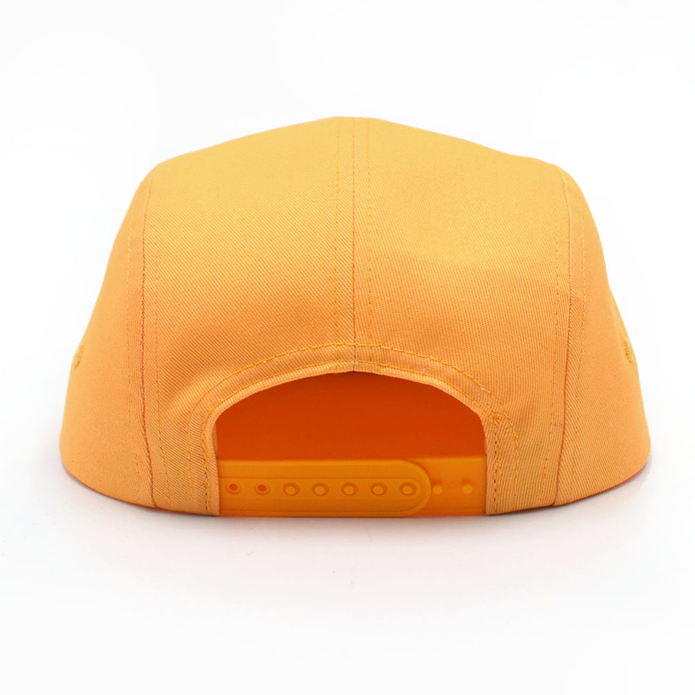 5 panels cotton snapback flat hats design