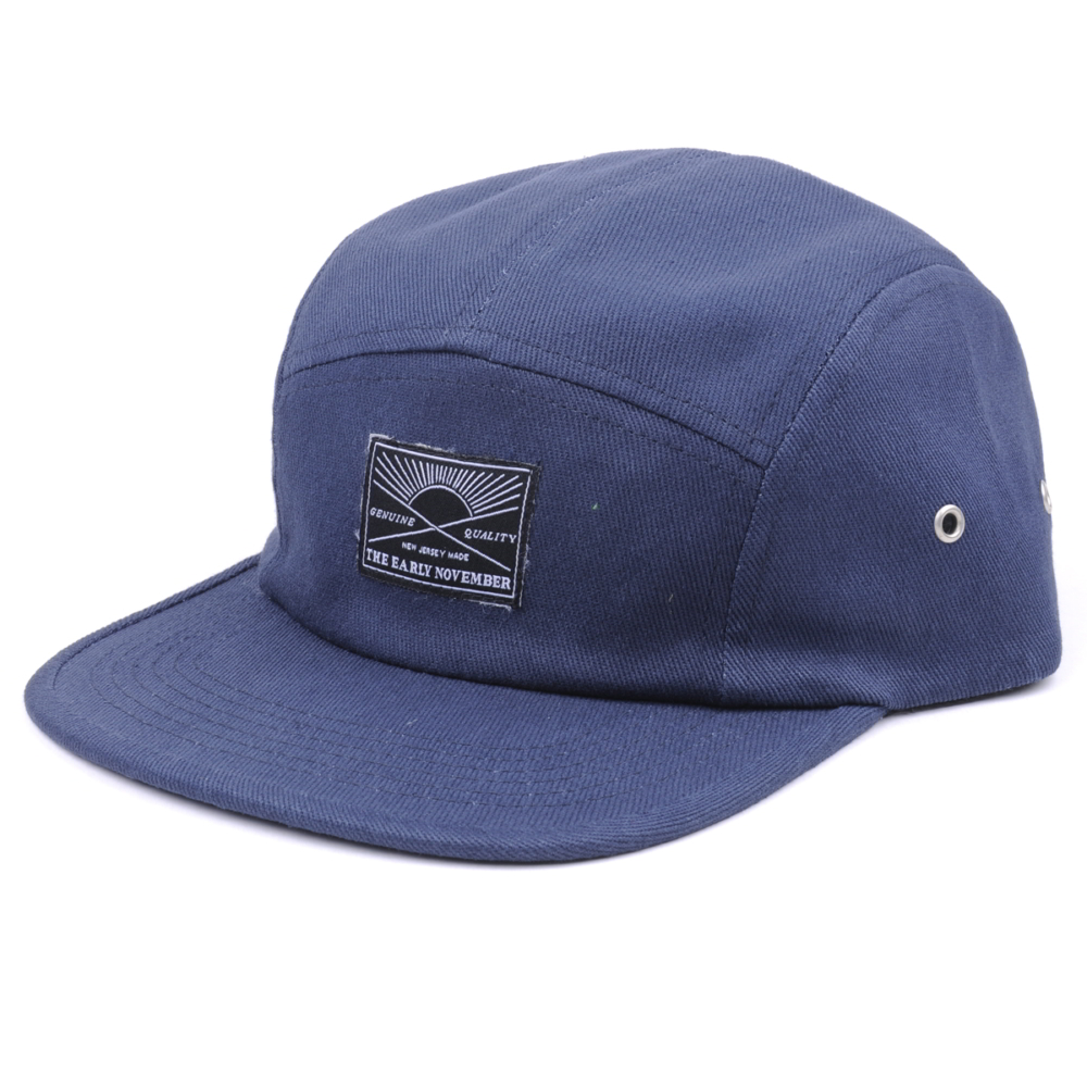 design logo woven patch 5 panels caps