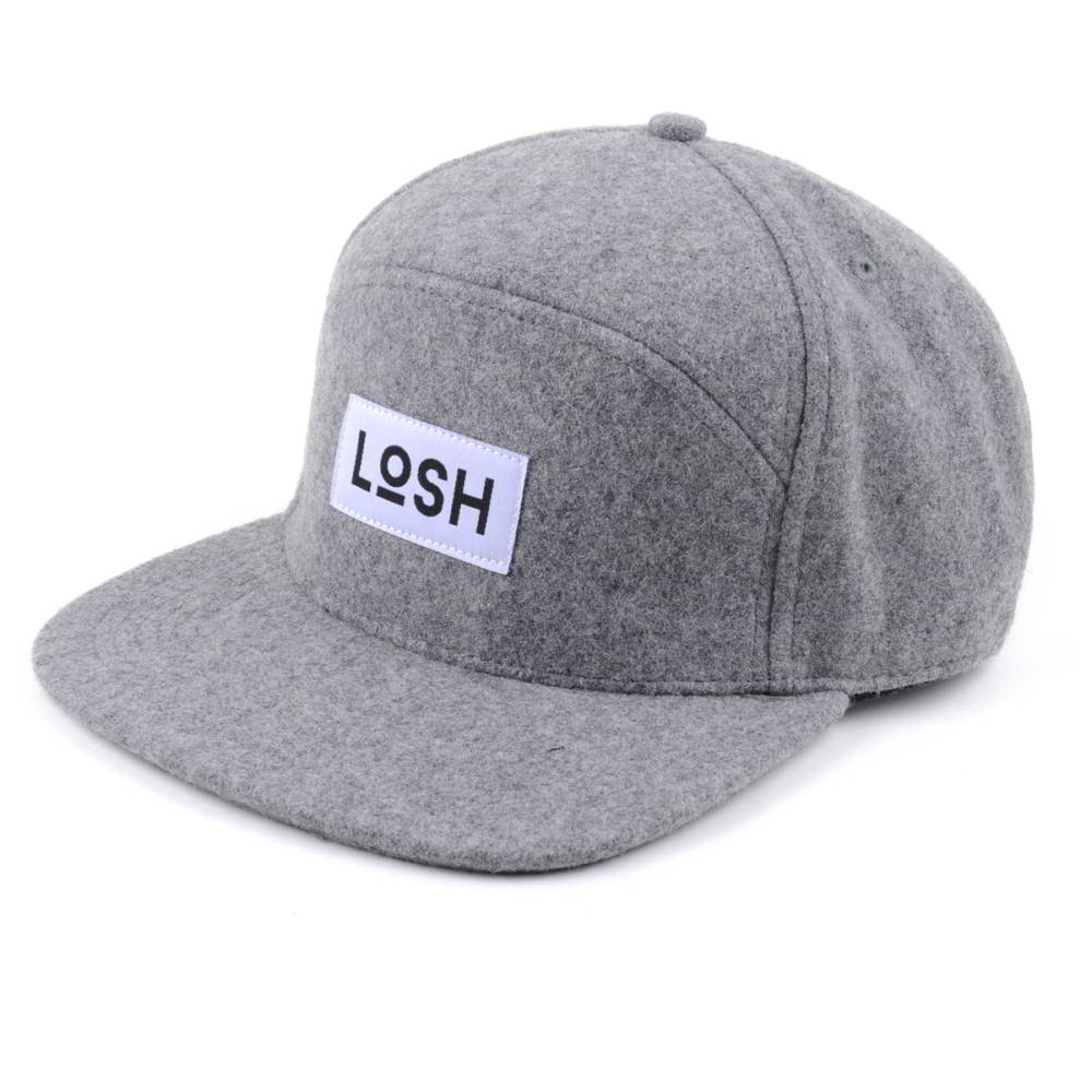 >special 6 panels melton wool gray snapback hats