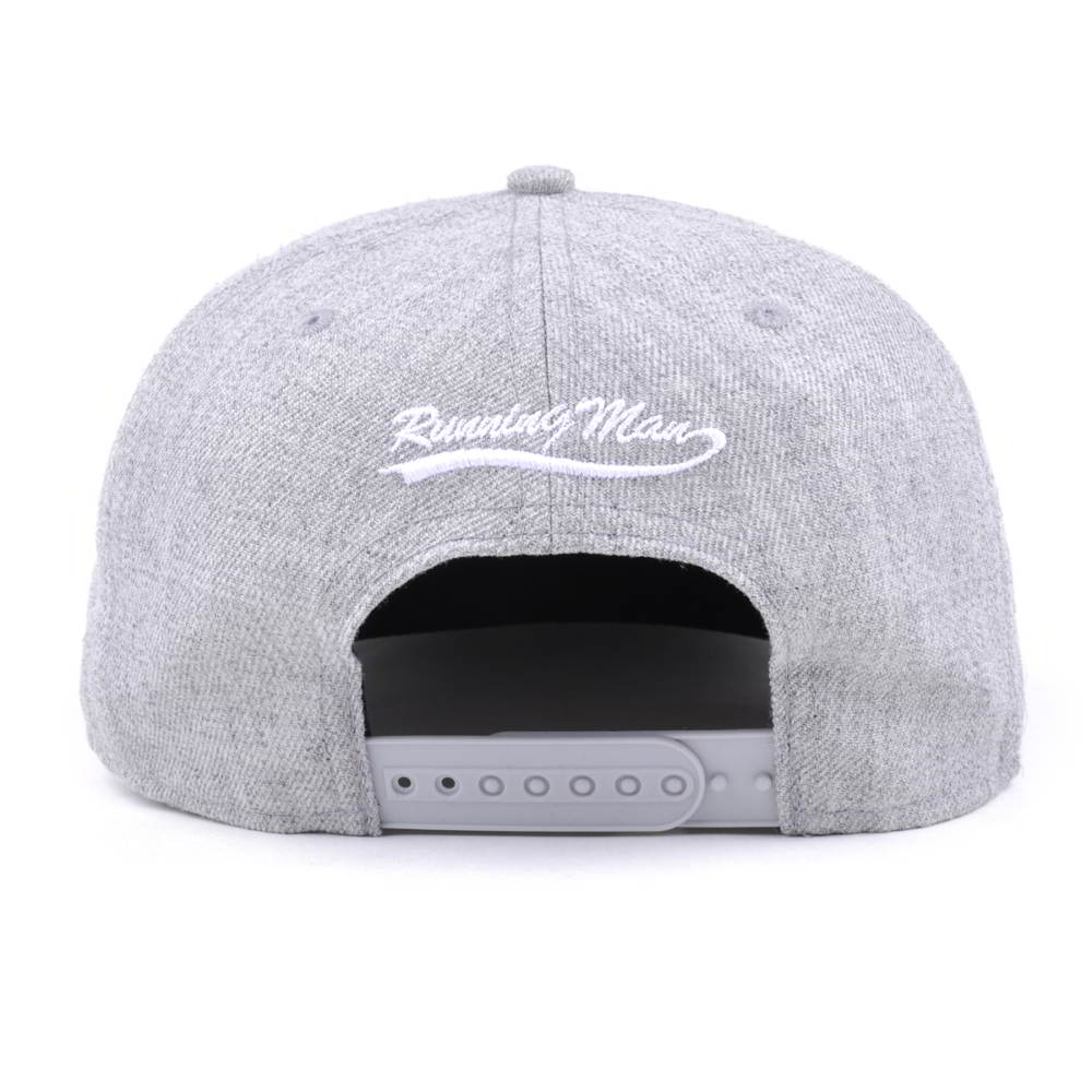 3d embroidery gray acrylic wool snapback hats custom