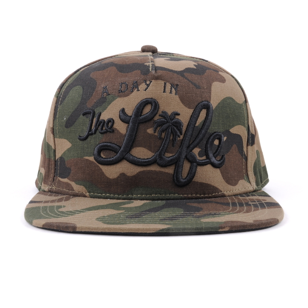 3d embroidery 5 panels camo snapback caps