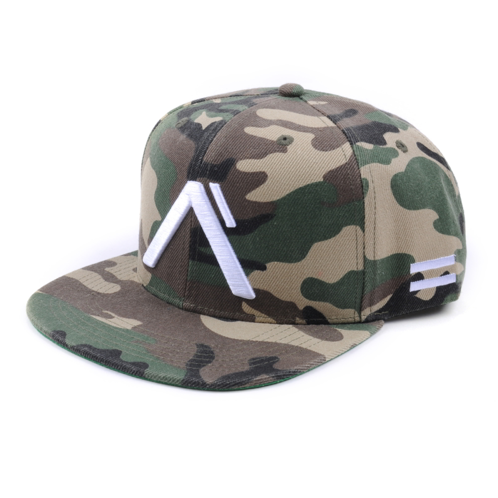 3d embroidery printed camo snapback hats