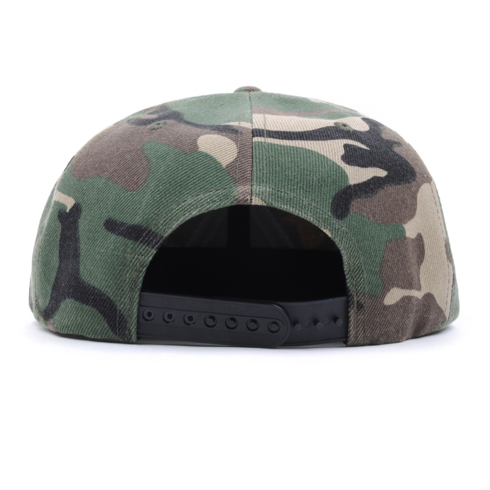 3d embroidery printed camo snapback hats