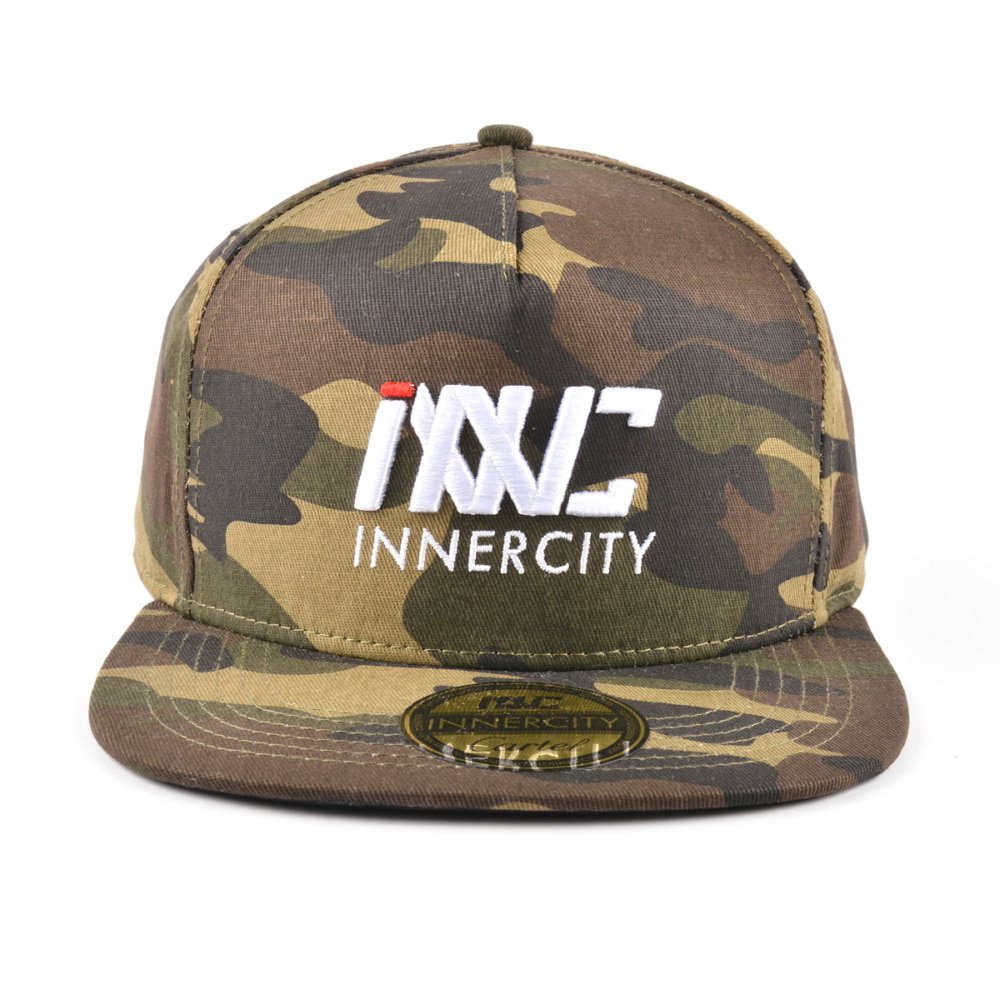 >6 panels adjustable embroidery camo snapback caps