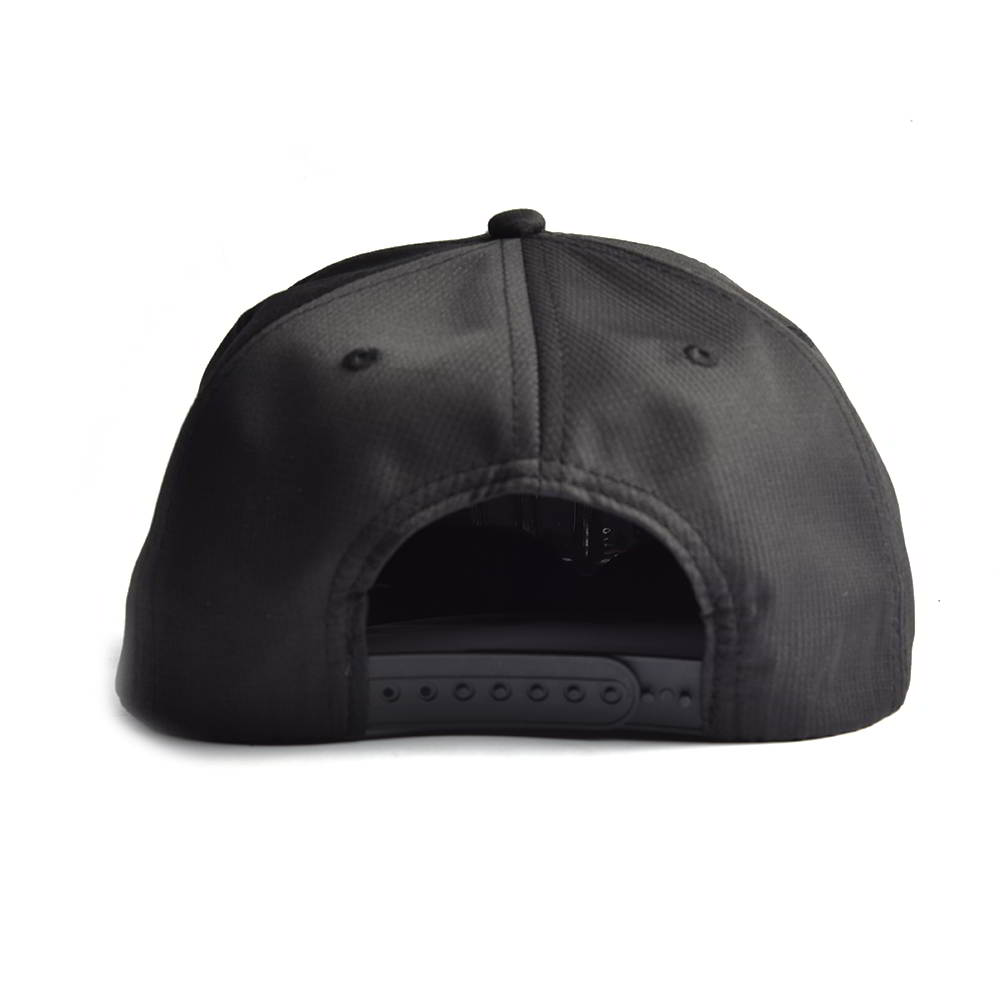 rope snapback caps 7 panels black hats