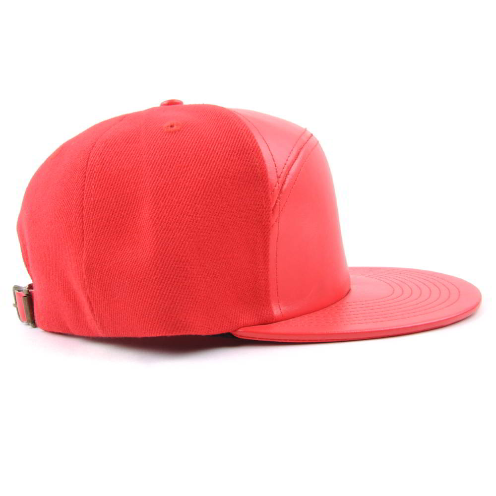 special 6 panels printing logo leather snapback hats