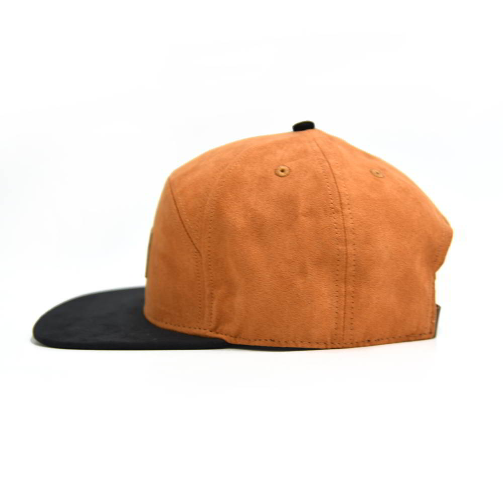 special 6 panels leather patch suede snapback hats