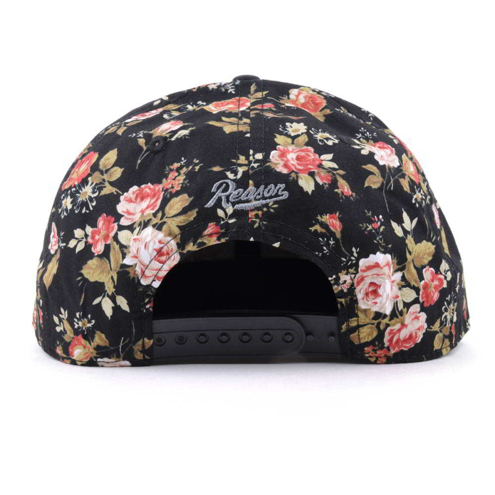 leather patch flower printing snapback hats