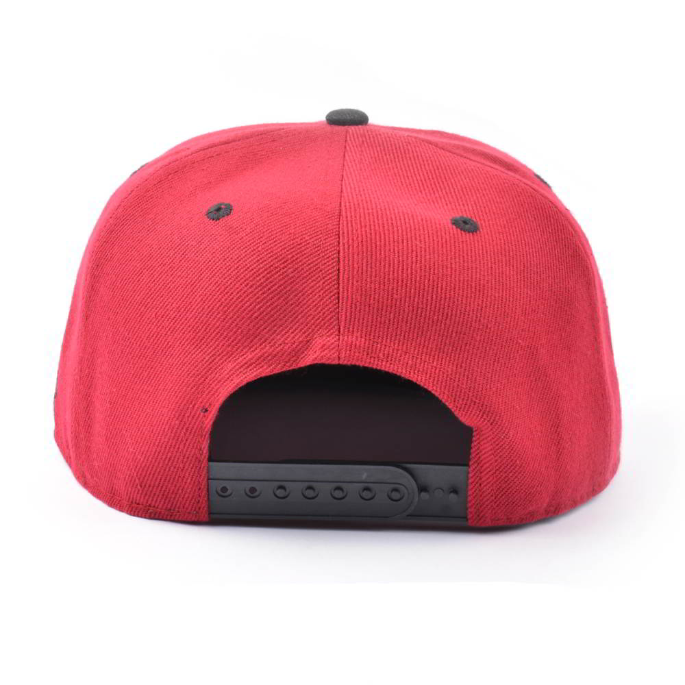 leather patch 6 panels two tone snapback hats