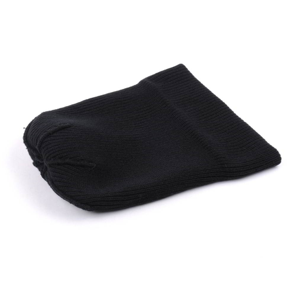 plain embroidery black slouchy winter beanies