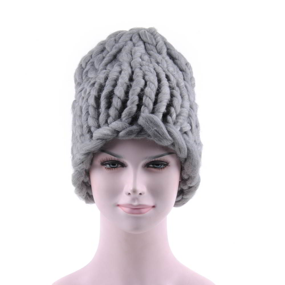 >warm knitted winter beanies hats custom