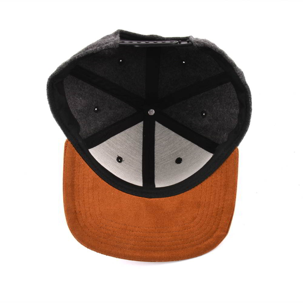 leather patch suede brim meltonl wool snapback hats