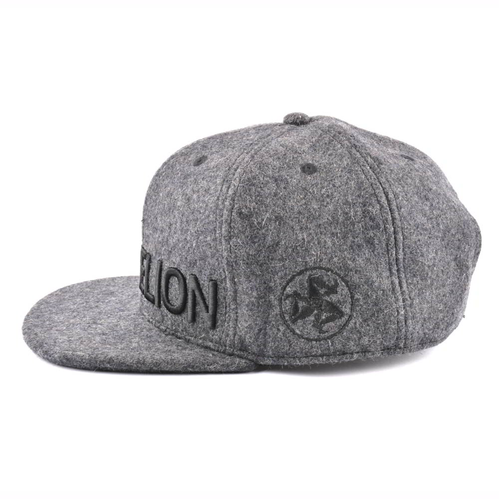 3d embroidery metal wool snapback hats