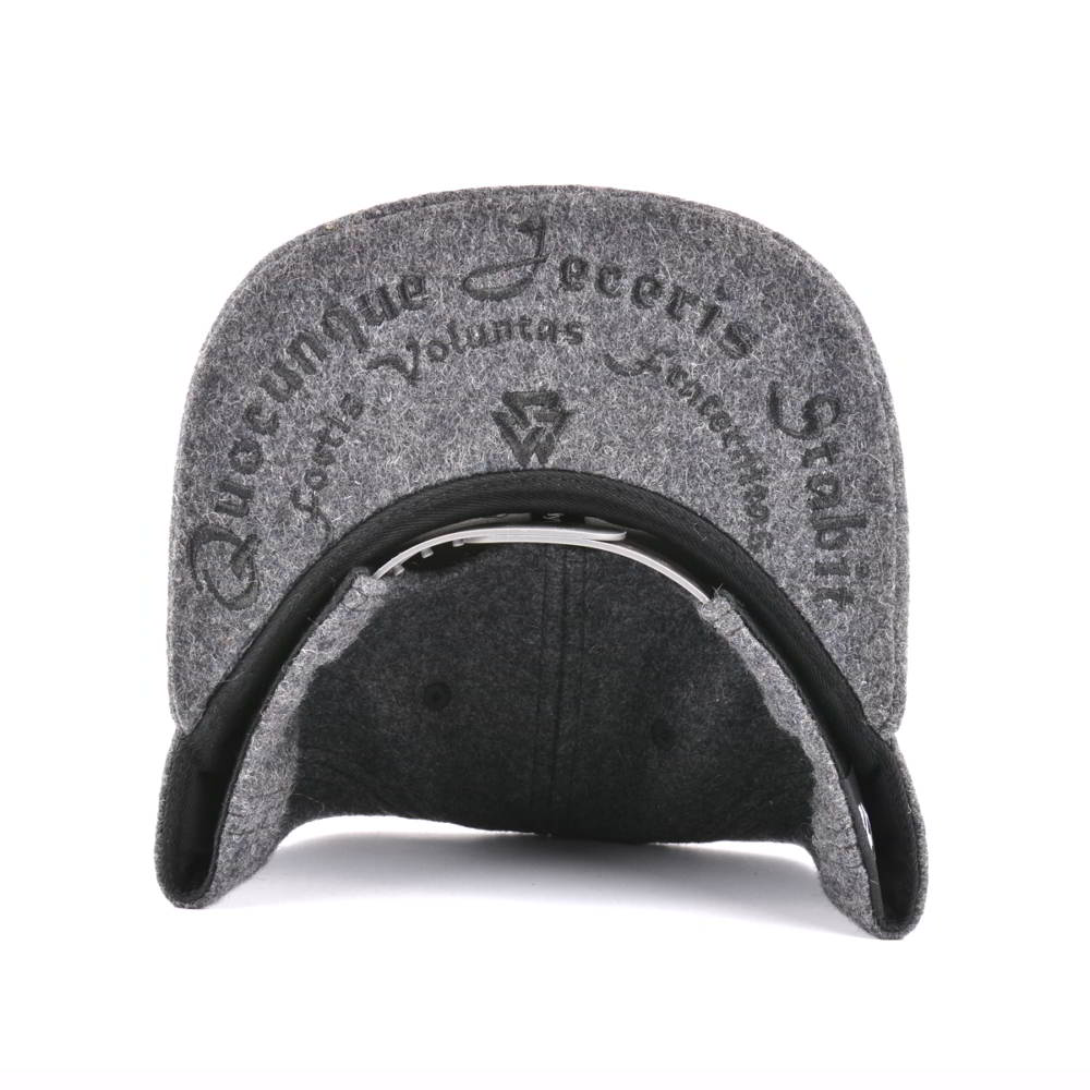 3d embroidery metal wool snapback hats