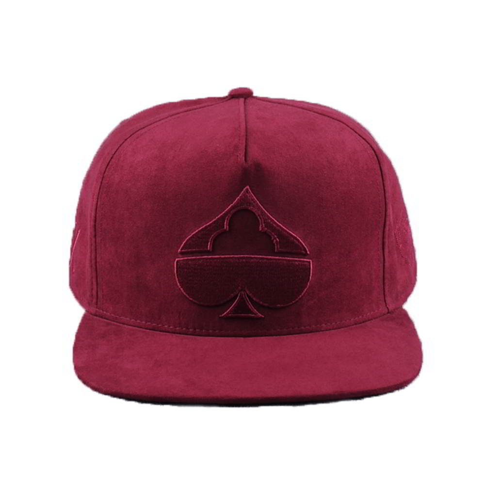 >embroidery 5 panels suede snapback hats