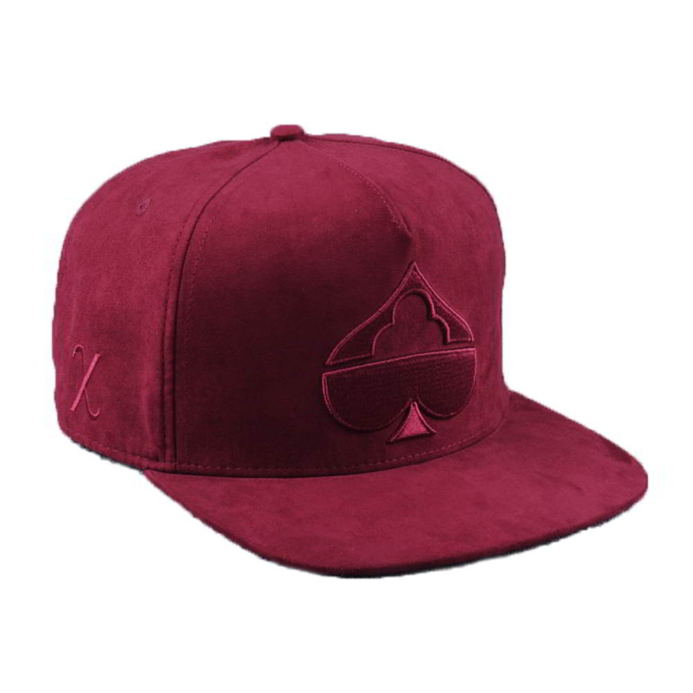 embroidery 5 panels suede snapback hats