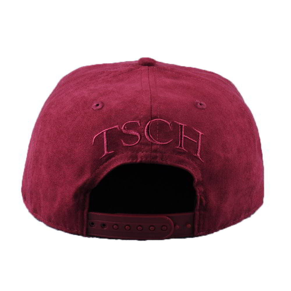 embroidery 5 panels suede snapback hats