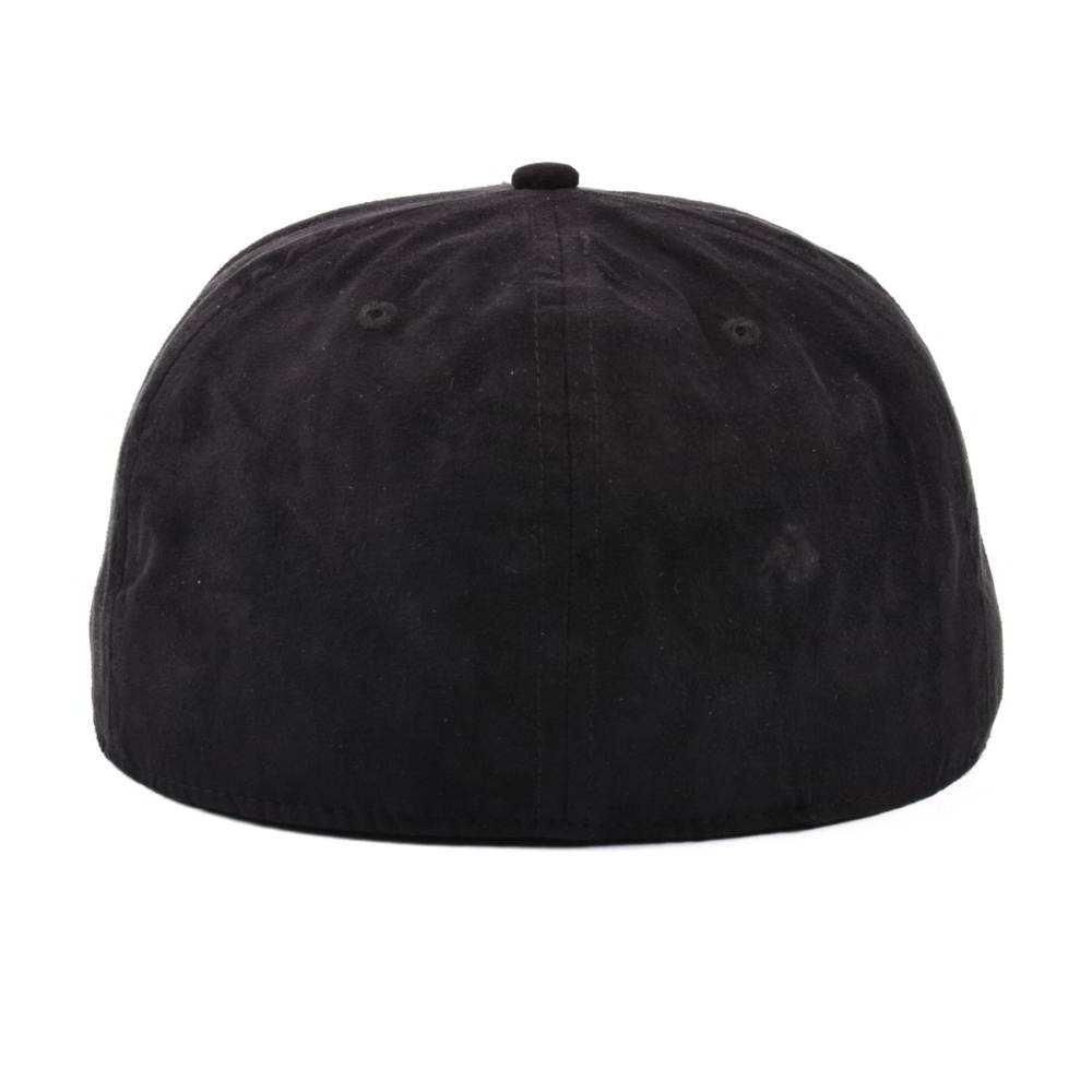 embroidery black suede fitted snapback hats