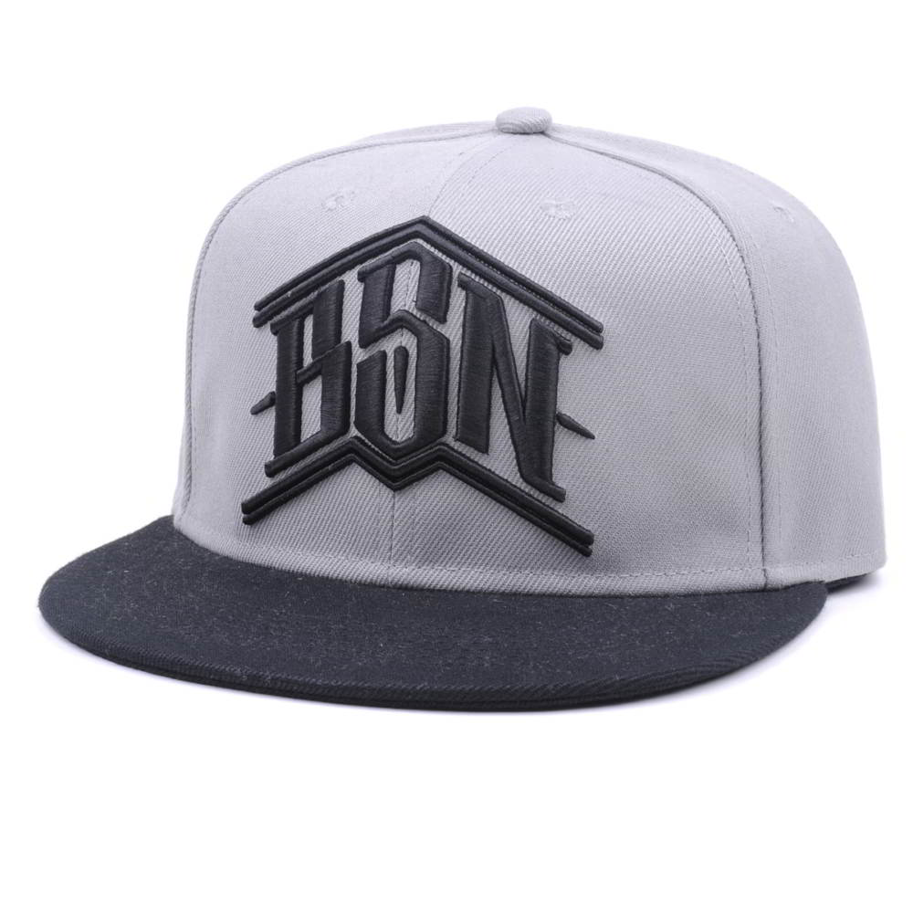 two color fitted snapback hats design logo