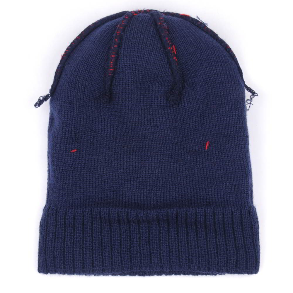 plain jacquard winter caps pom beanies