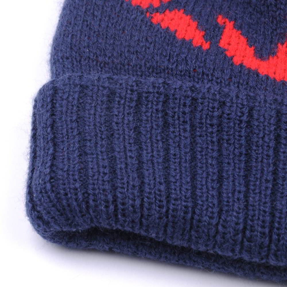 plain jacquard winter caps pom beanies