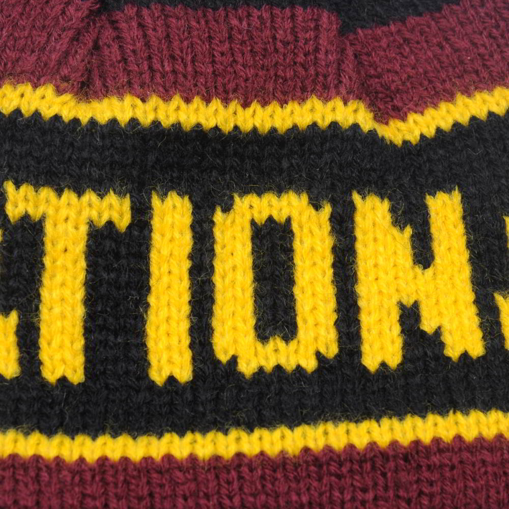 jacquard letters stripes winter beanies custom