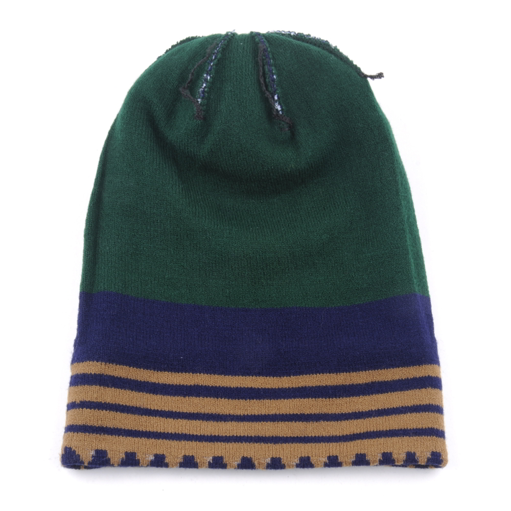 jacquard winter stripes pom pom beanies custom