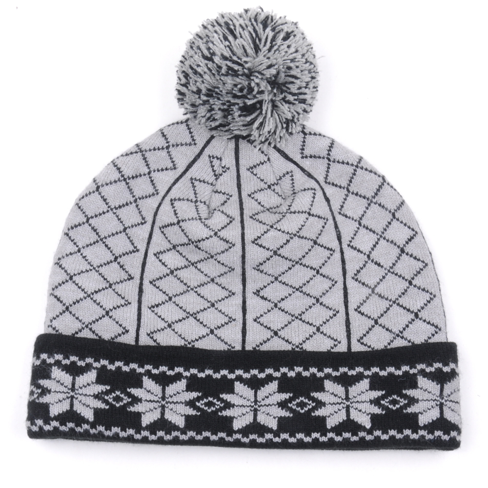 pom pom jacquard winter caps beanies