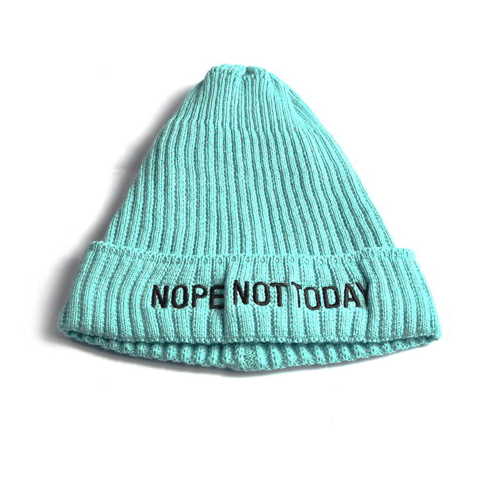 plain embroidery letters winter beanies custom