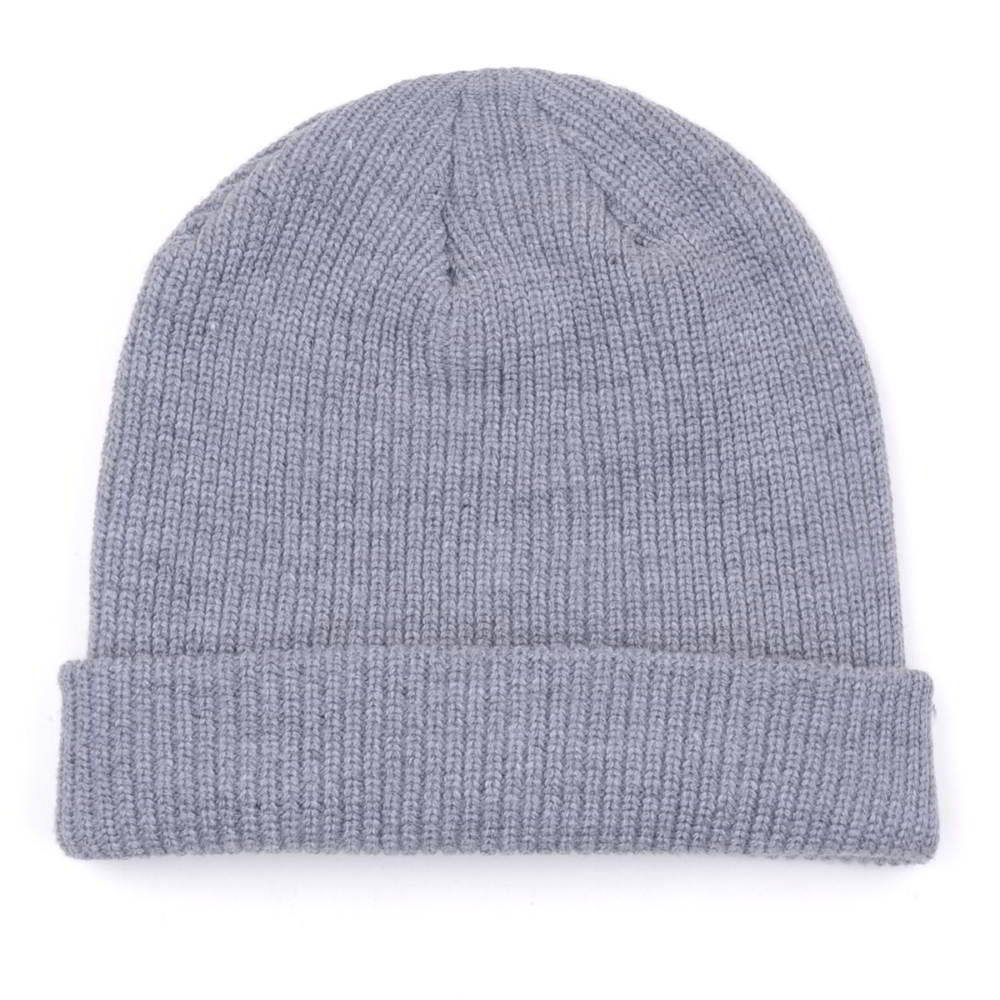 plain blank gray winter cuffed winter beanies