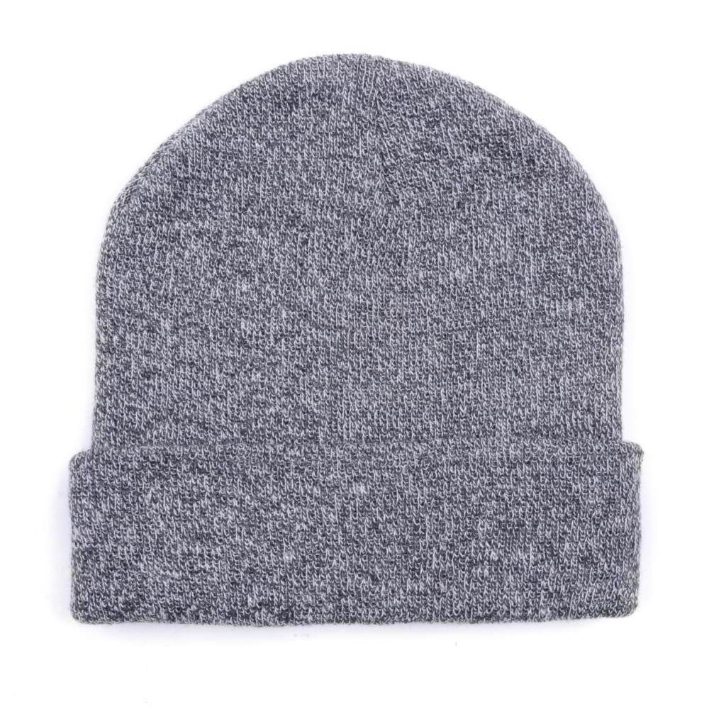 >gray plain winter beanies design logo custom knitted hats