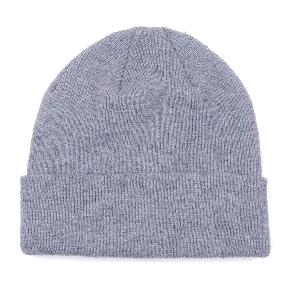 embroidery patch gray winter cuffed hats