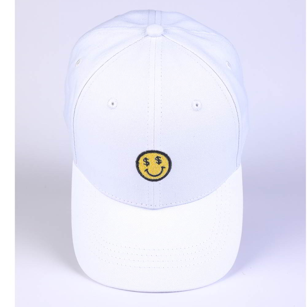 >plain embroidery logo white cotton baseball hats