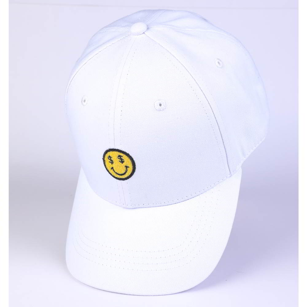 plain embroidery logo white cotton baseball hats