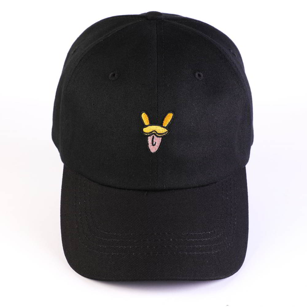 plain embroidery logo black cotton sports baseball hats