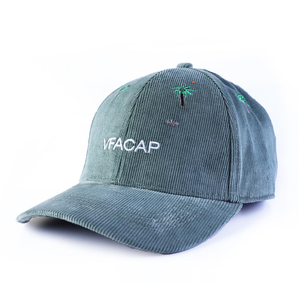 >plain vfa embroidery logo corduroy baseball caps